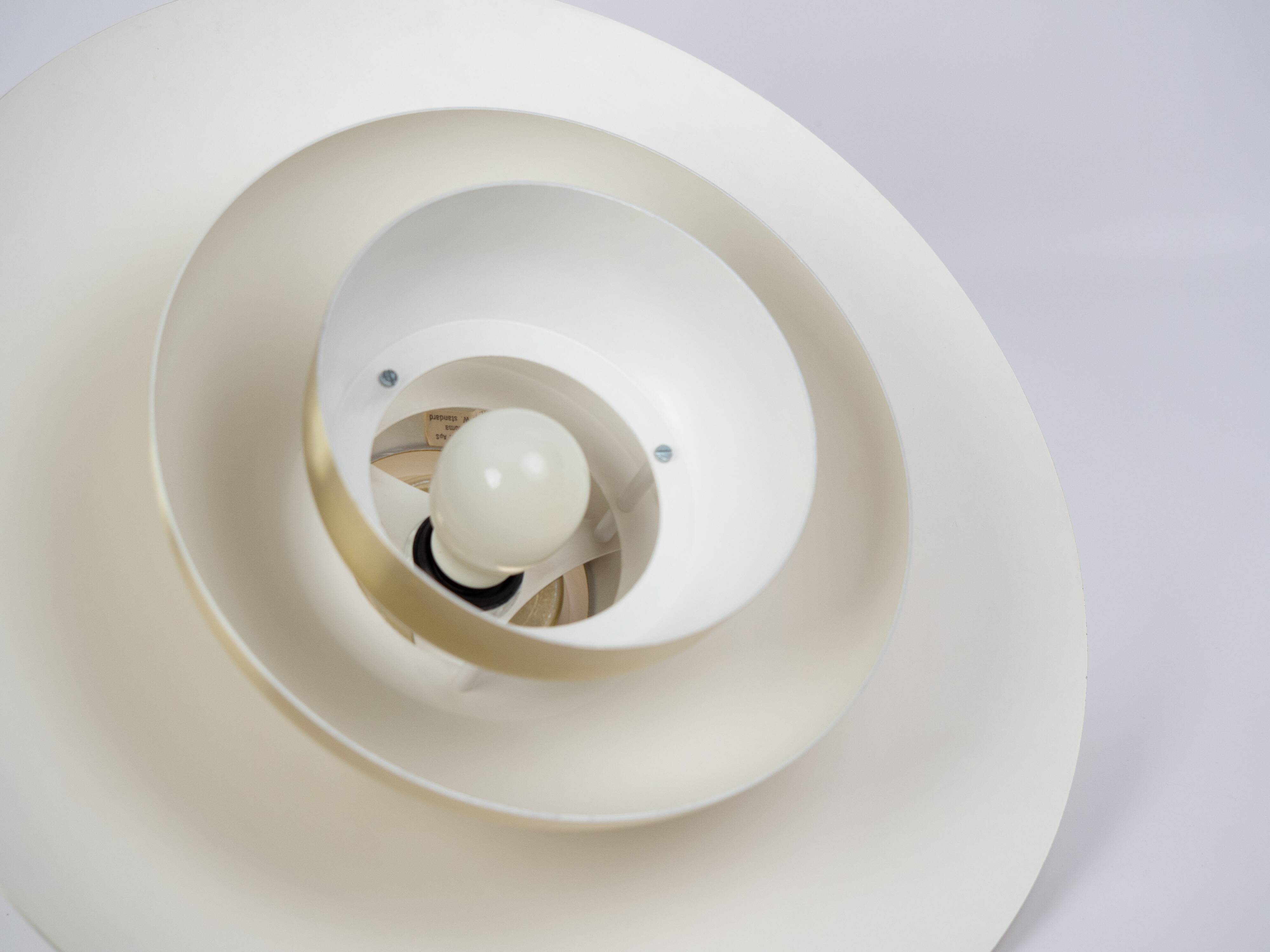 Danish vintage Roma pendant lamp by Junge, 1980s