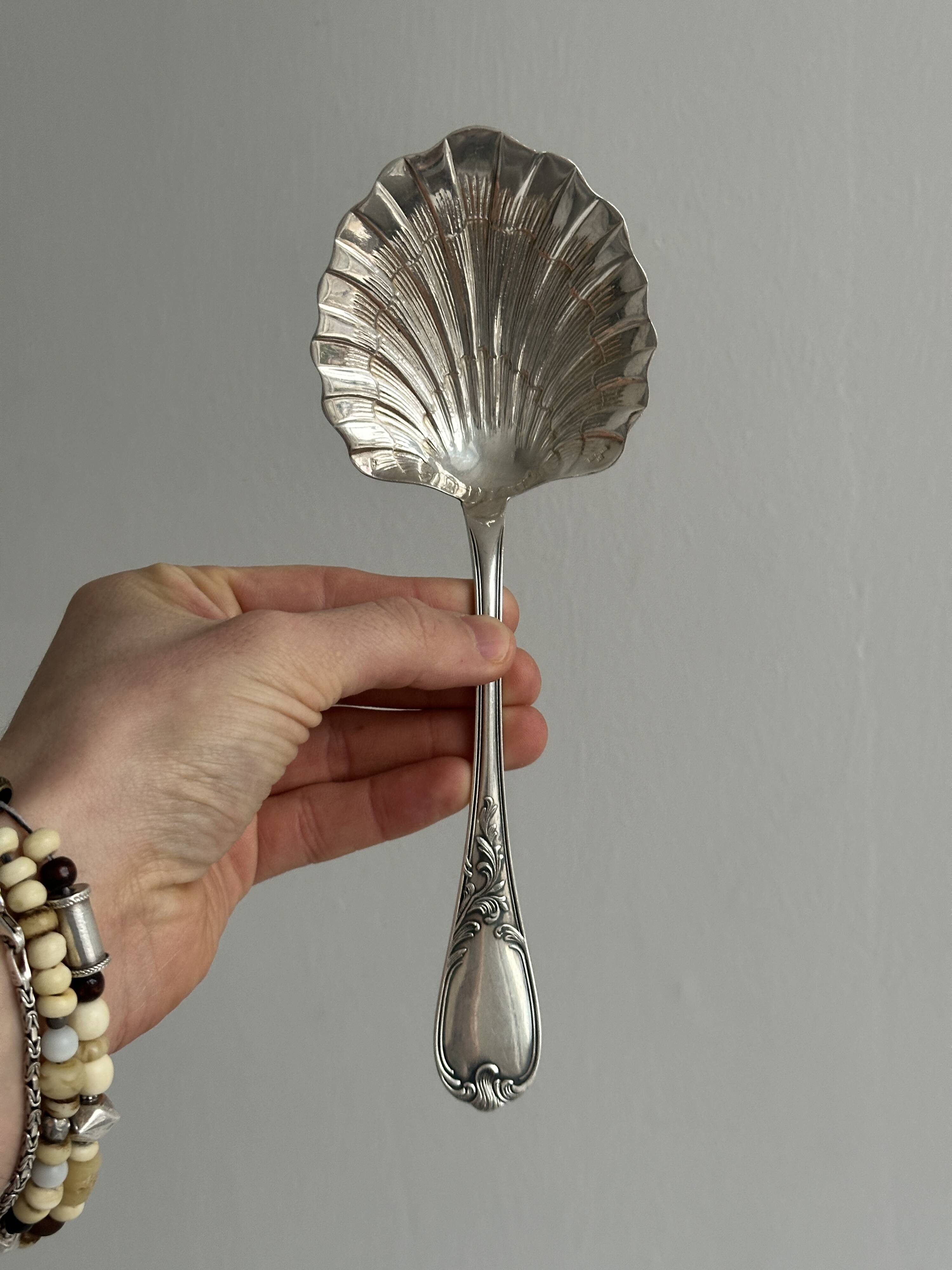 silver-plated shell shovel