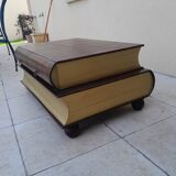 Vintage coffee table in the shape of an old book from the 80s