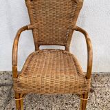 Set of 4 bamboo chairs