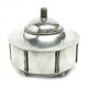 Art Deco sugar bowl, silver-plated brass, Germany, 1930s