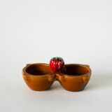 Salt & pepper slip, Tomato model, signed, 1970