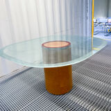 Tobia & Afra Scarpa - glass dining table "Tobia Alto"