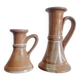 Stoneware candle holders