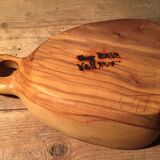 Empty wooden pocket signed Tony Bain Vallauris 50s