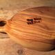 Empty wooden pocket signed Tony Bain Vallauris 50s
