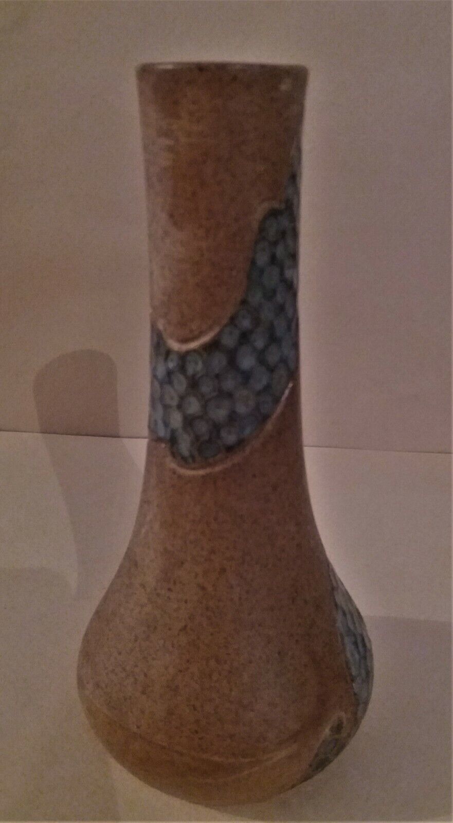 Vintage stoneware vase signed 5 B