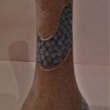 Vase en grès vintage signé 5 B