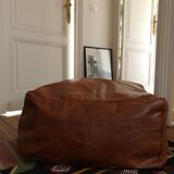 Leather pouf