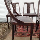 6 art deco period dining chairs
