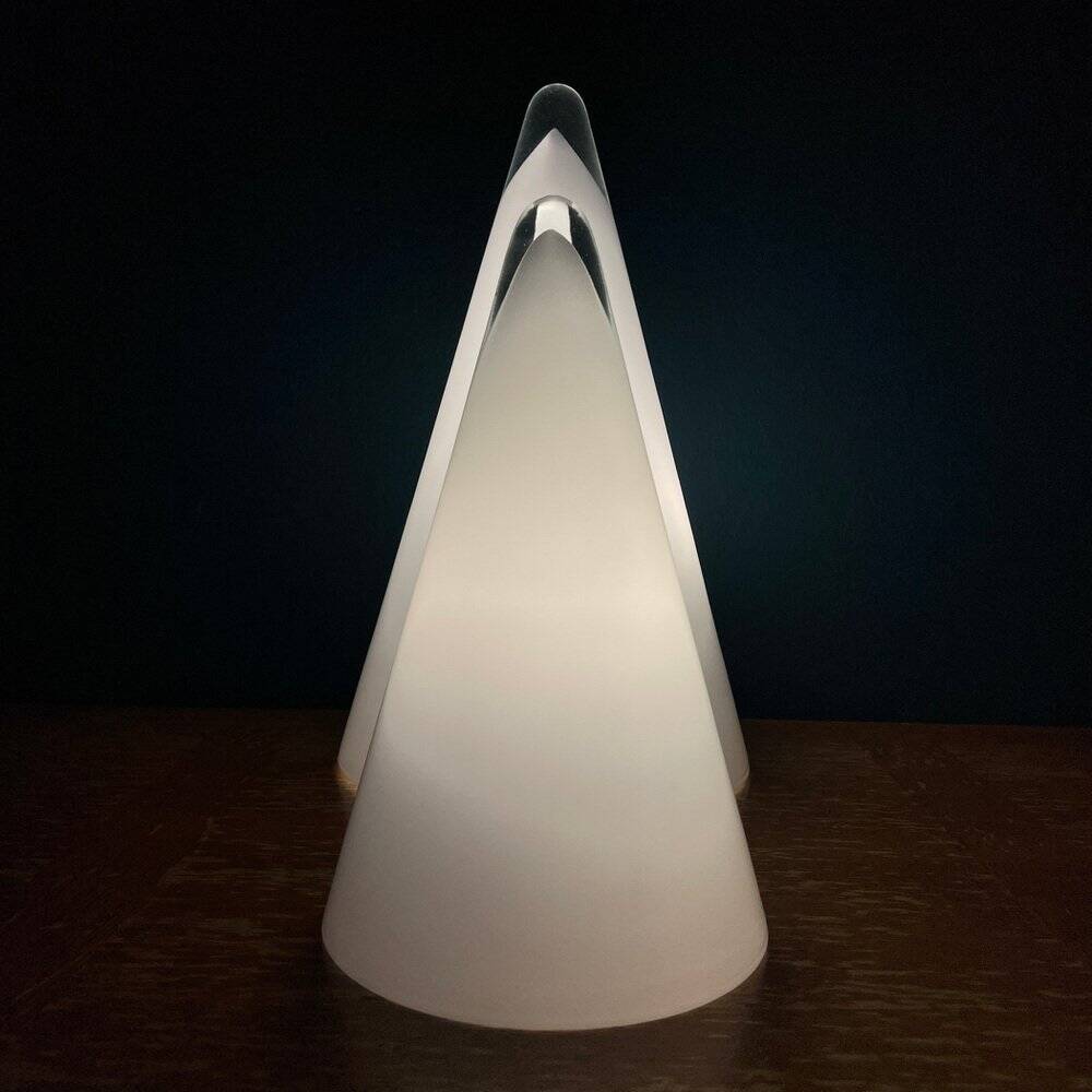 Cone table lamps Murano, Italy, 1970s, set of 2