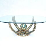 Table basse sculpturale vintage Octo par Henri Fernandez