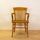 Vintage Spanish 1940s Oak Office Chair