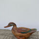 Duck antique painted wooden jewelry box