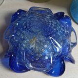 Vintage cobalt blue Murano ashtray