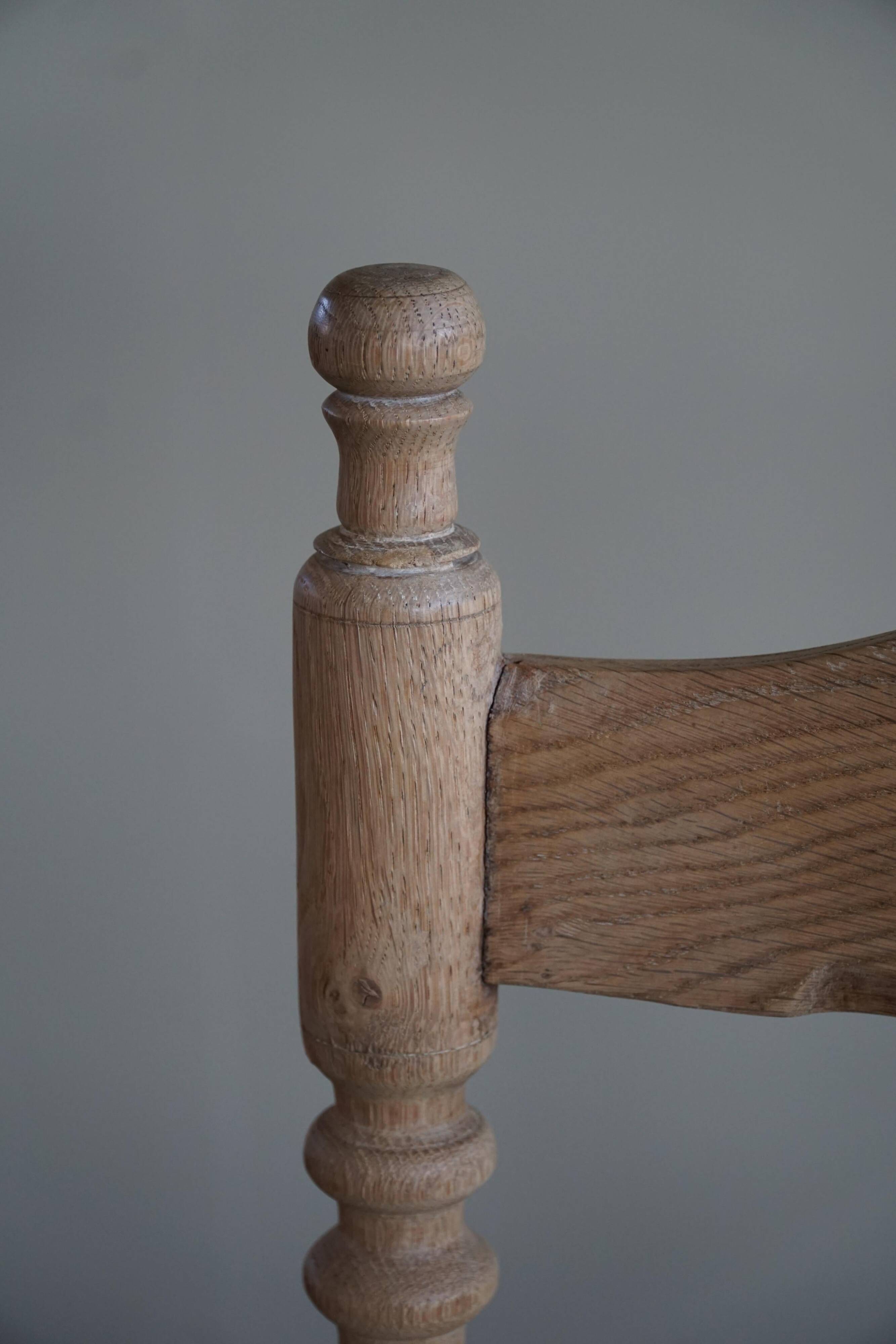 Sofa / Sculptural Danish modern three-seater Scandinavian bench, made by Hans Dau, 1950s.