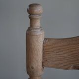 Sofa / Sculptural Danish modern three-seater Scandinavian bench, made by Hans Dau, 1950s.