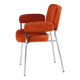 Vintage orange velvet armchair, 1970