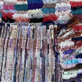 Colorful Boucherouite Moroccan rug - 95 x 211 cm