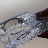 cendrier vintage en cristal de 858 g / moulé pressé