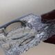 vintage 858g crystal ashtray / pressed mold