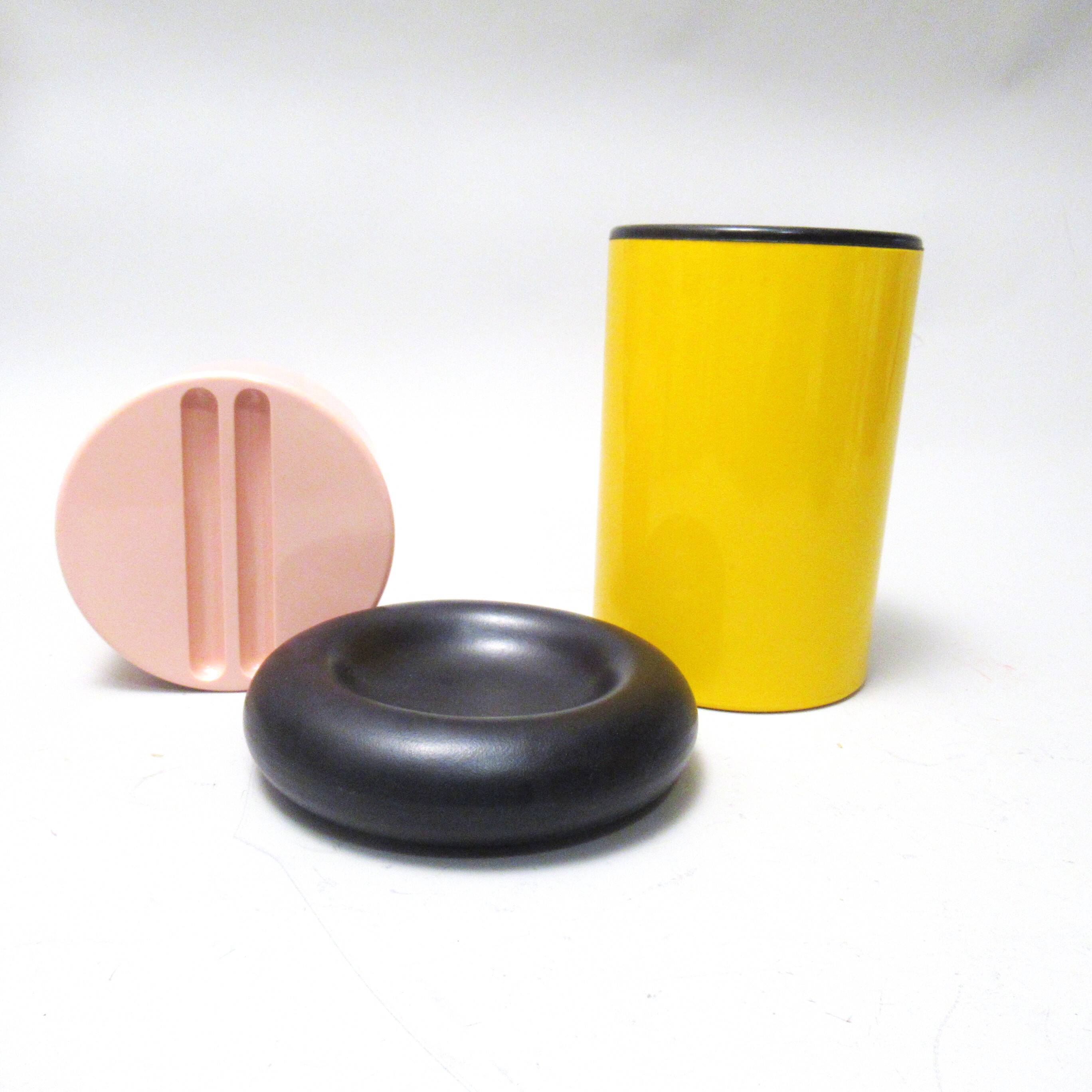 Yellow vase Gianfranco Frattini Progetti 1970s