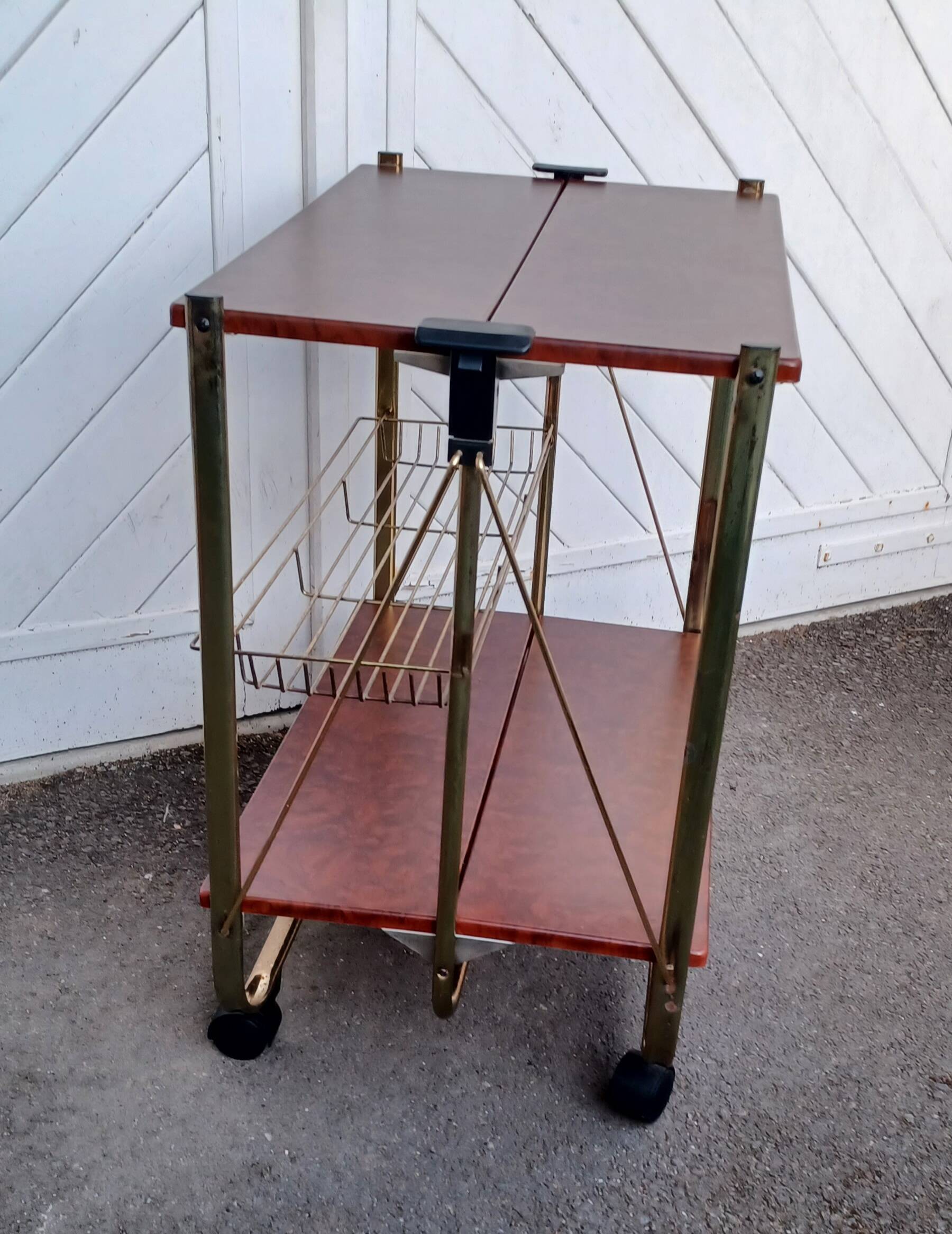 Vintage folding dessert table with 2 tiers