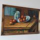 Large vintage painting - Still life after Cézanne
