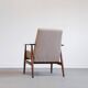Fauteuil Henryk Lis Mid Century 1960 en Boucle Beige