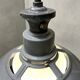 Luminaires en émail de grande taille des années 1930 avec diffuseurs en opaline par Benjamin