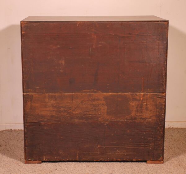Commode Militaire Ou De Marine En Acajou-19° Siècle