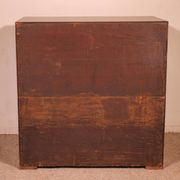 Military or Naval Chest of Drawers in Mahogany - 19th Century