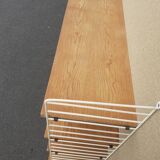 Shelf type string in beech and metal year 70 scandinavian style.