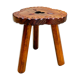 Tabouret bois tripode vintage made in espagne