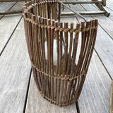 Two rattan wall lights