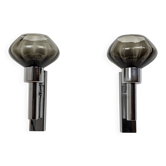 Paire d'appliques chrome