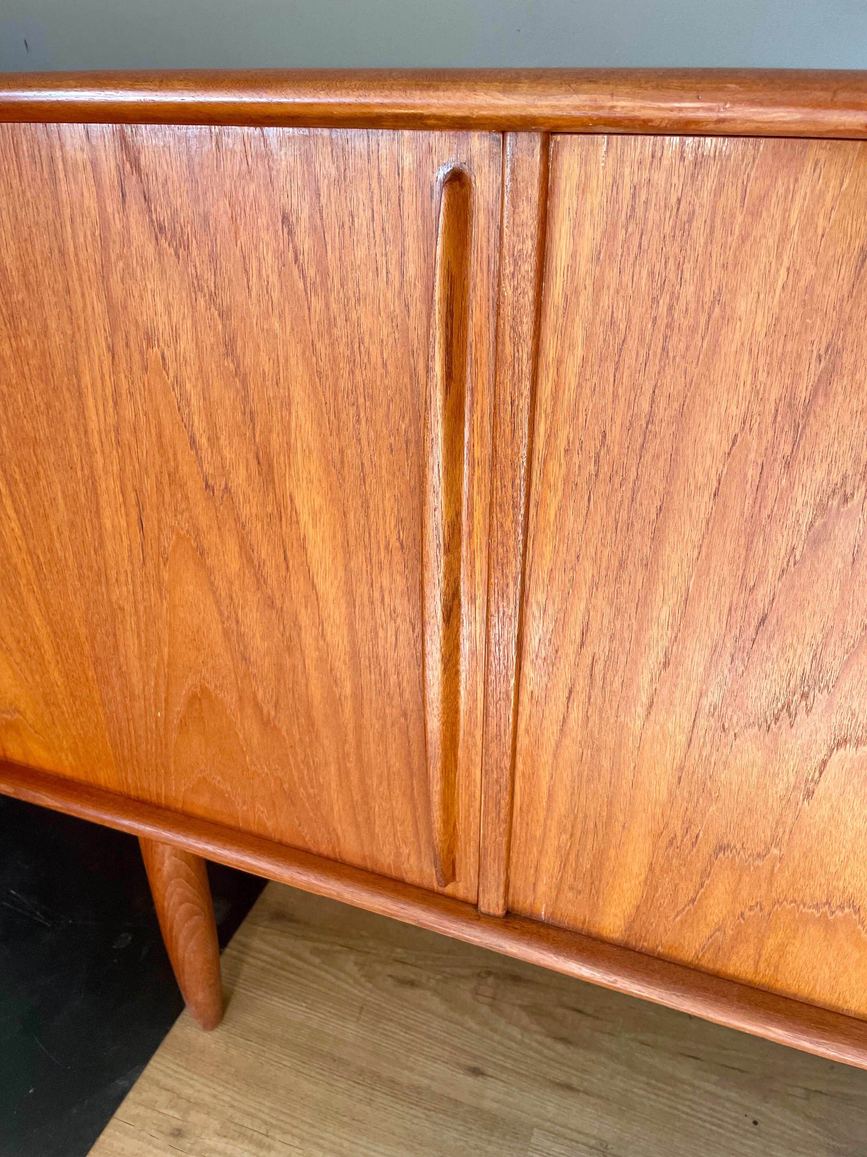Vintage Scandinavian teak row by Bernhard Pedersen for Samcom, 1960s