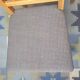 Set of 2 Brutalist chairs in oak and checkered fabric, Denmark, 1960