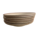 Set of 8 hollow plates made of ancient red earthenware Digoin Sarreguemines