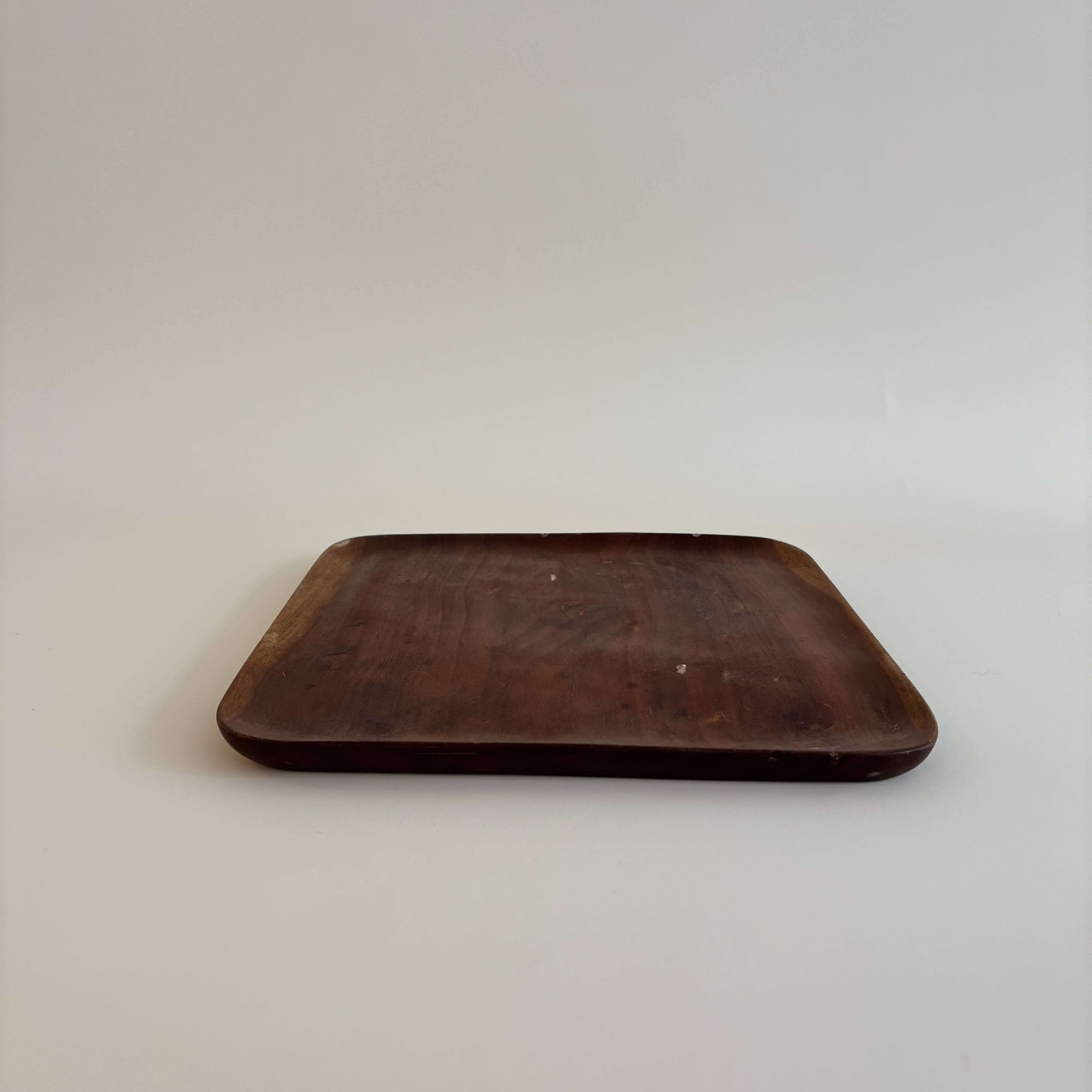Vintage olive wood platter