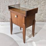 Walnut bedside table