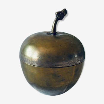 Boîte pomme en laiton