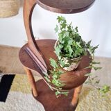 Antique wooden stand - tripod plant holder