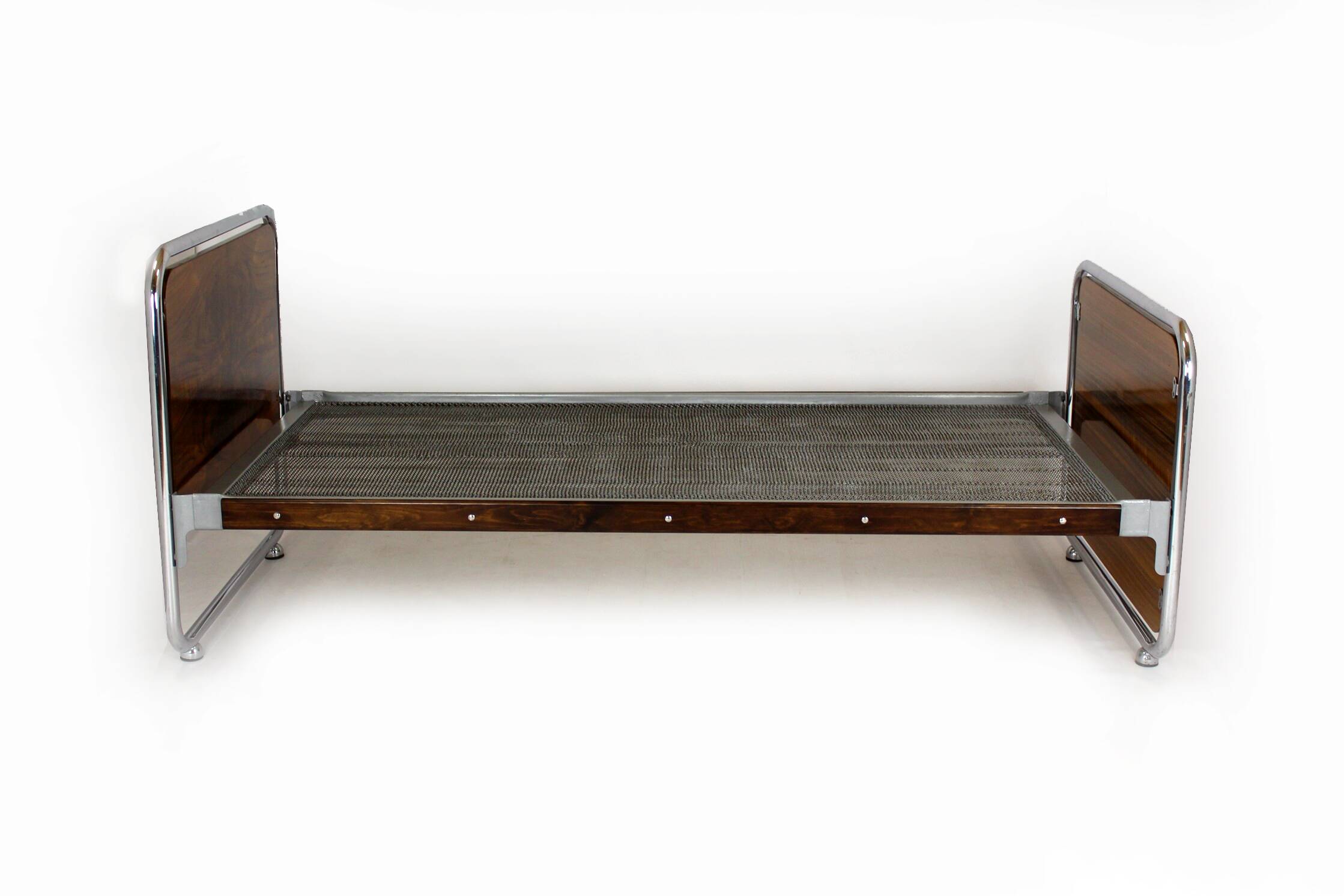 Lits en acier tubulaire Bauhaus, années 1940, lot de 2