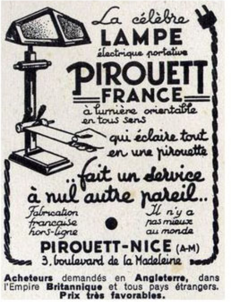 Lamp "pirouett"