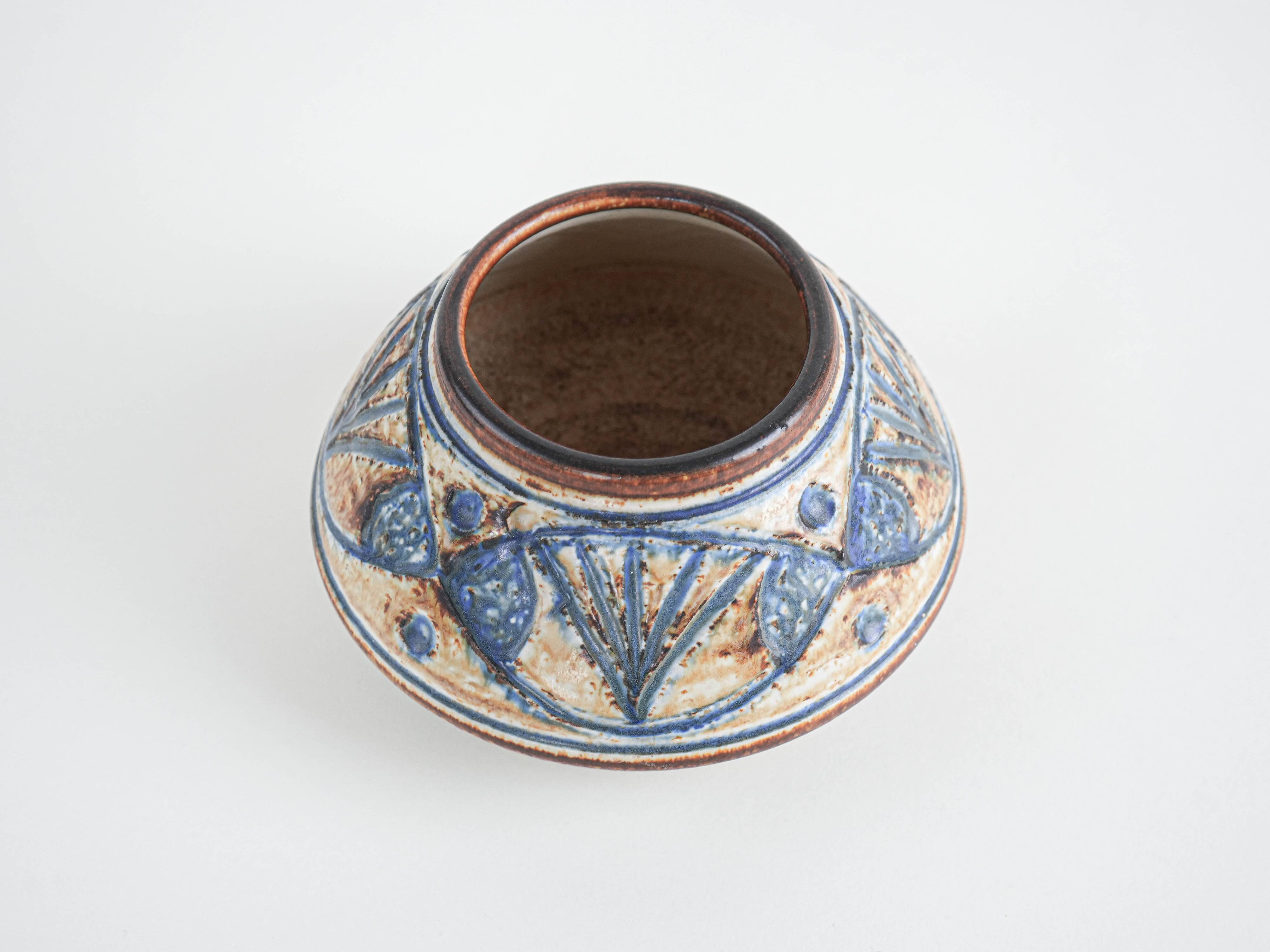 Ceramic vase, Danish design, 1960s, manufactured by Søholm