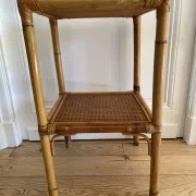 Vintage bamboo and rattan shelf