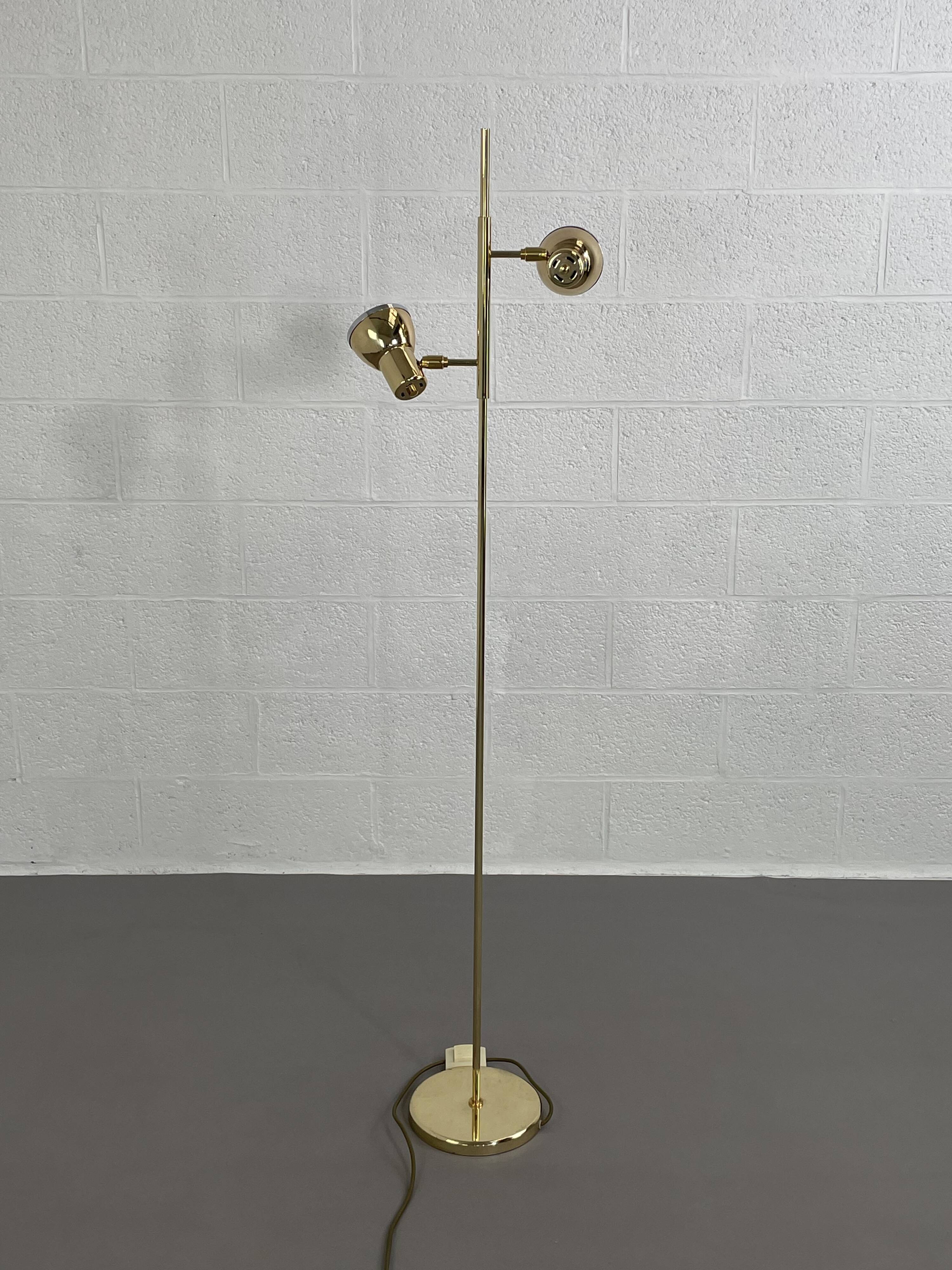Vintage brass floor lamp