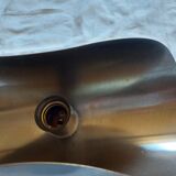 Vintage wall lamp in brushed stainless steel 70