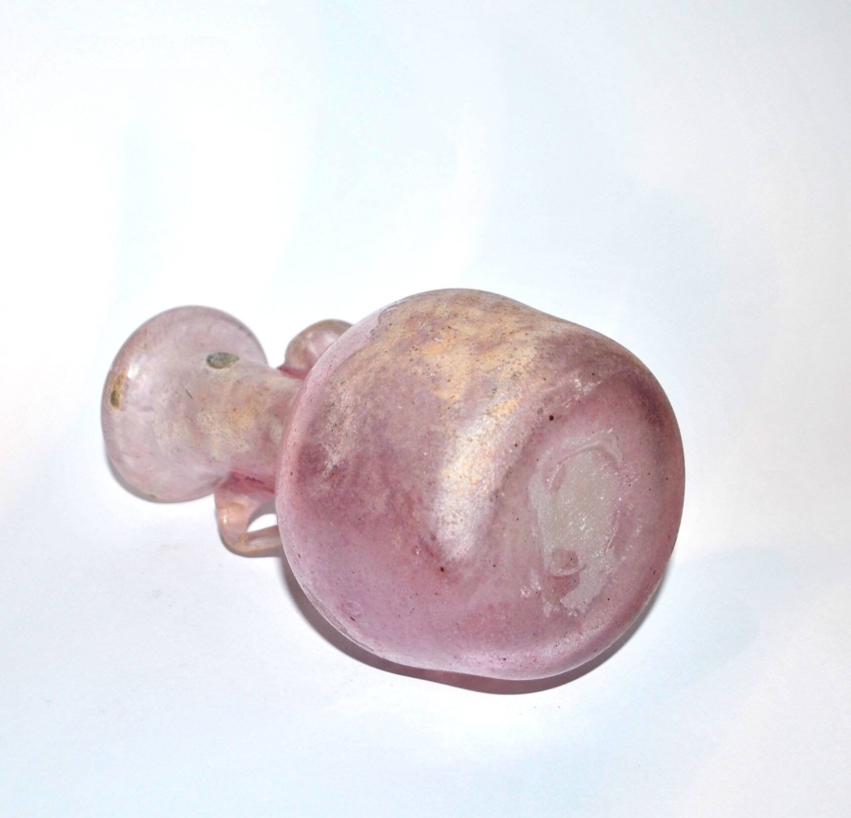 Murano Iridescent Pink Blown Glass Amphora Vase - Ancient Roman?